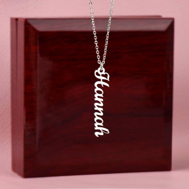 Grandma | Your Love is the stitching that weaves our Family Together - Multi Vertical Name Necklace