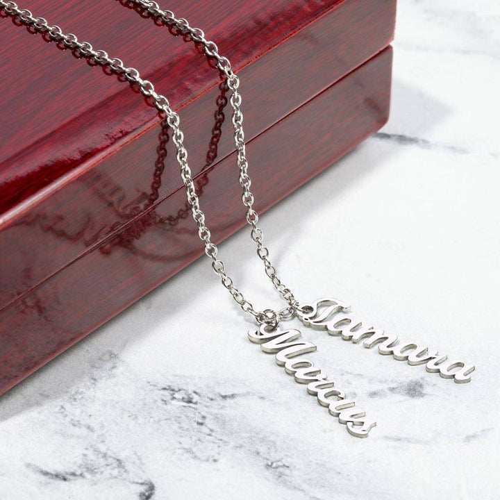 To Our Grandma | You stole our Heart from the very start - Multi Vertical Name Necklace