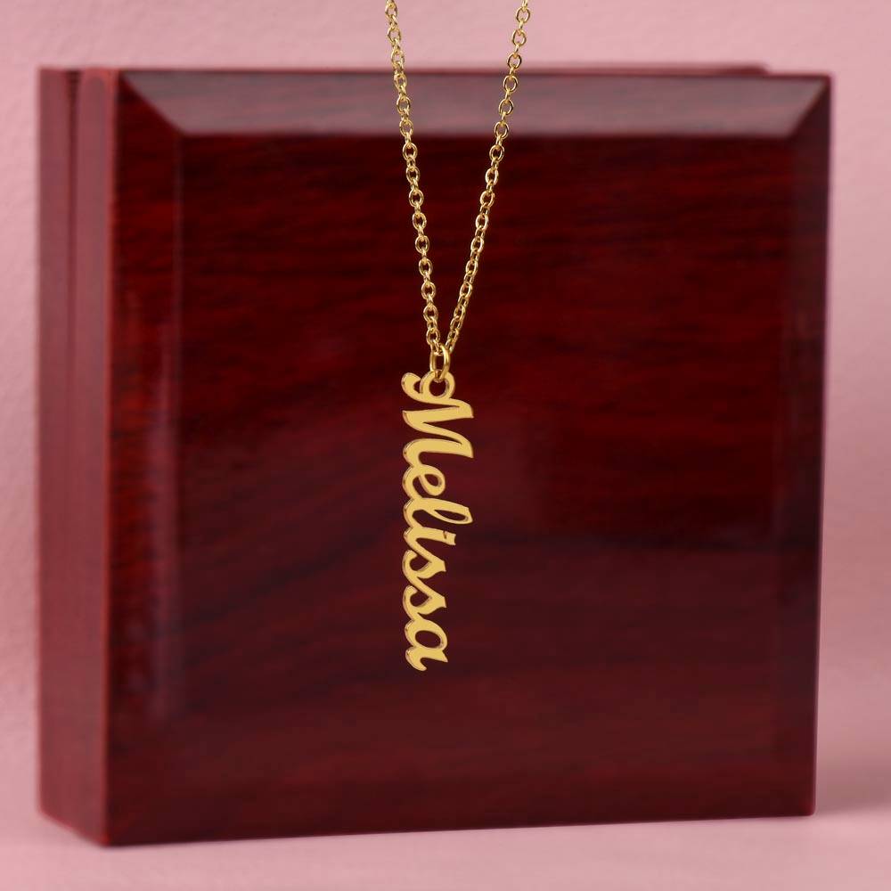 Dear Mom | I I didn't have you as a Mom, I'd choose you as a Friend - Multi Vertical Name Necklace