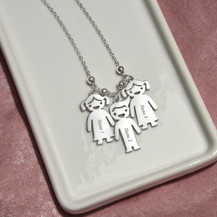 Grandma | Your Love is like a beautiful garden that blooms in our hearts forever - Kid Charm Necklace