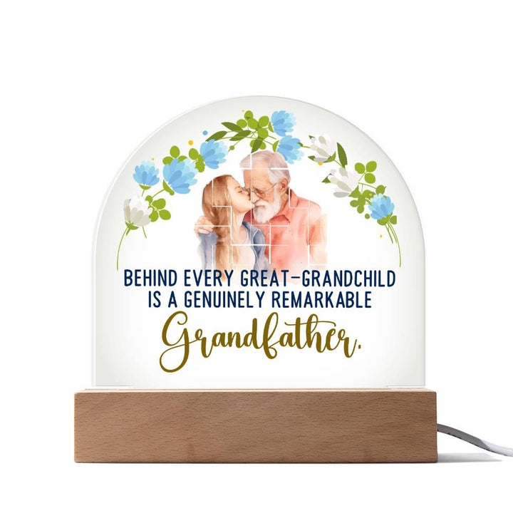 Grandfather | A Genuinely Remarkable Grandfather - Domed Acrylic Plaque