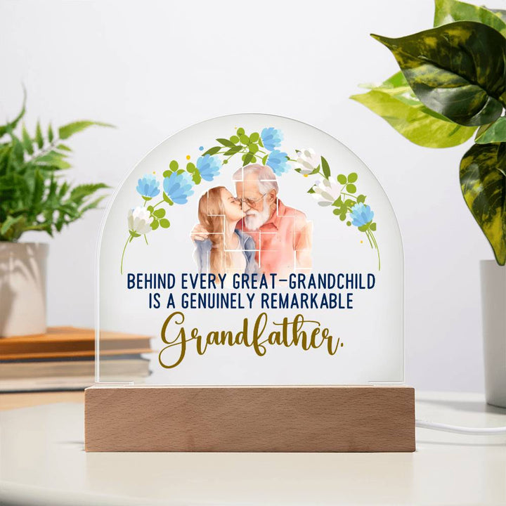 Grandfather | A Genuinely Remarkable Grandfather - Domed Acrylic Plaque