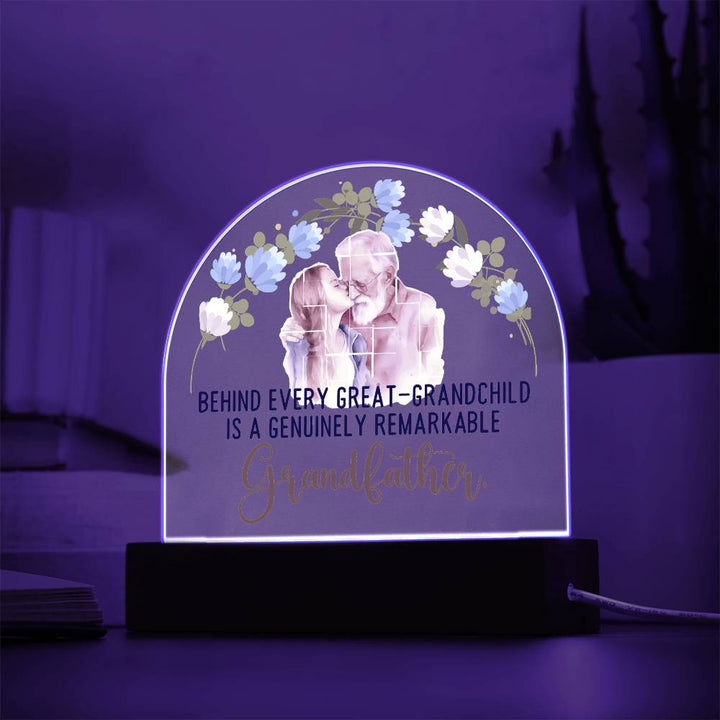 Grandfather | A Genuinely Remarkable Grandfather - Domed Acrylic Plaque