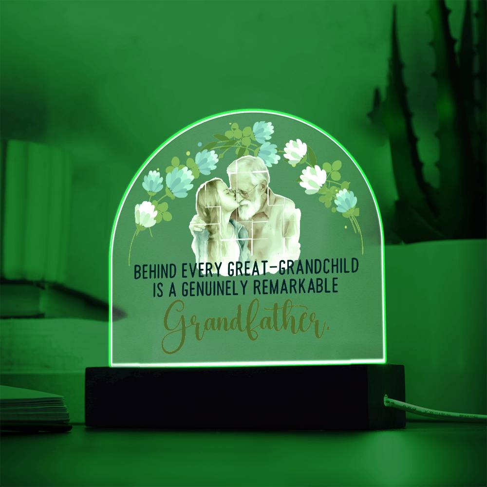 Grandfather | A Genuinely Remarkable Grandfather - Domed Acrylic Plaque