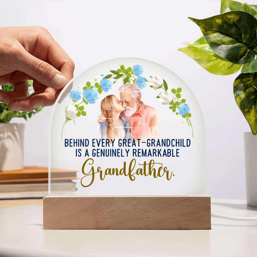 Grandfather | A Genuinely Remarkable Grandfather - Domed Acrylic Plaque