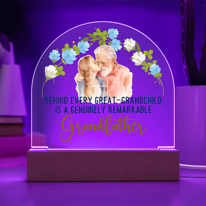 Grandfather | A Genuinely Remarkable Grandfather - Domed Acrylic Plaque