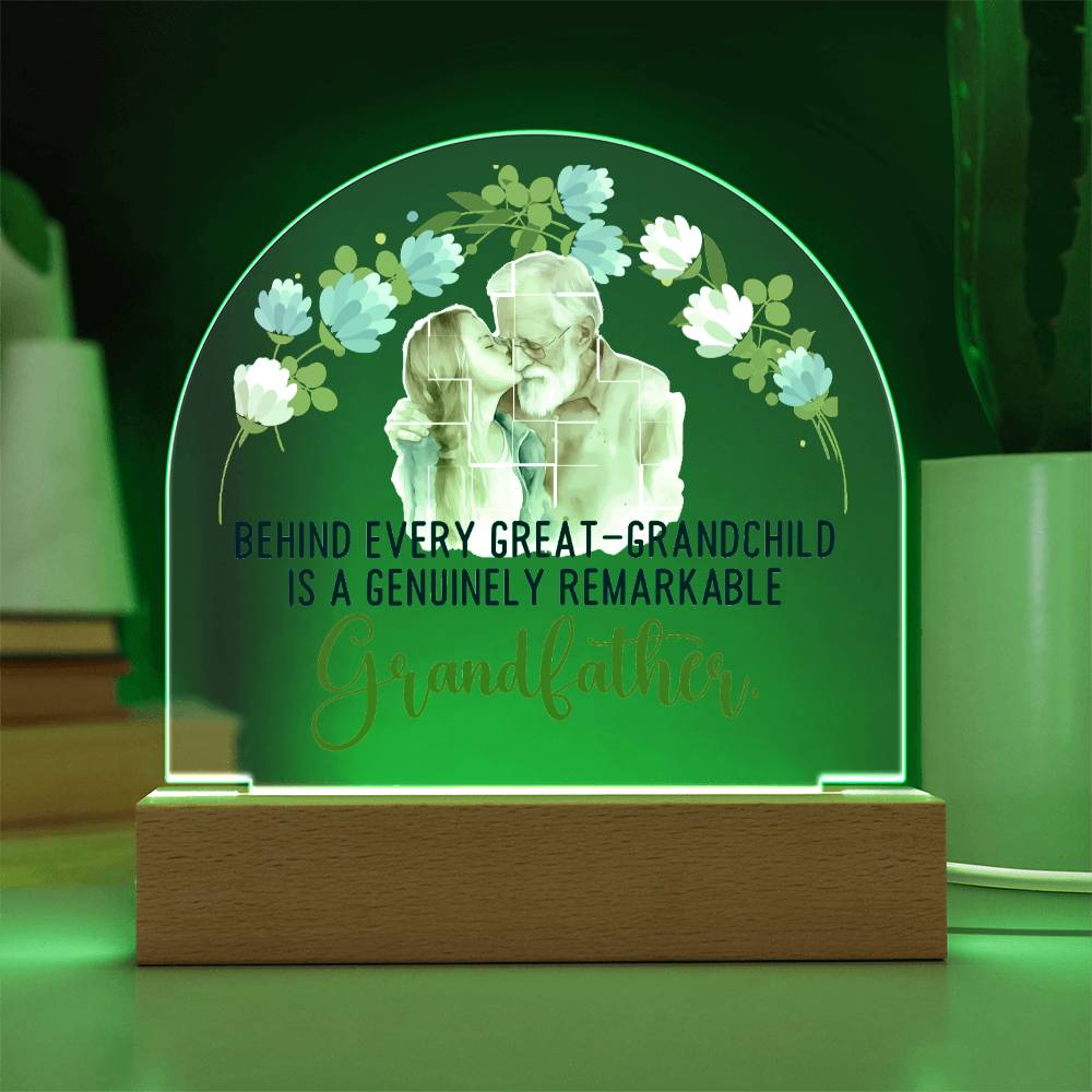 Grandfather | A Genuinely Remarkable Grandfather - Domed Acrylic Plaque