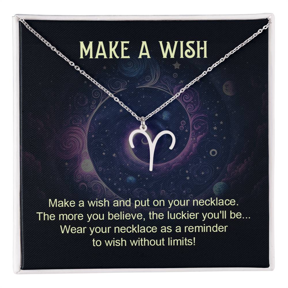 Make A Wish | Make a wish and put on your necklace - Zodiac Name Necklace