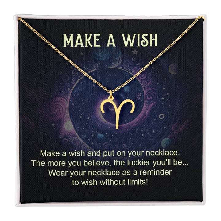 Make A Wish | Make a wish and put on your necklace - Zodiac Name Necklace