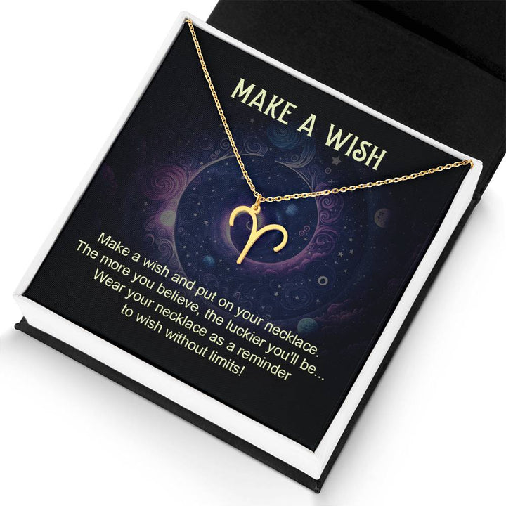 Make A Wish | Make a wish and put on your necklace - Zodiac Name Necklace