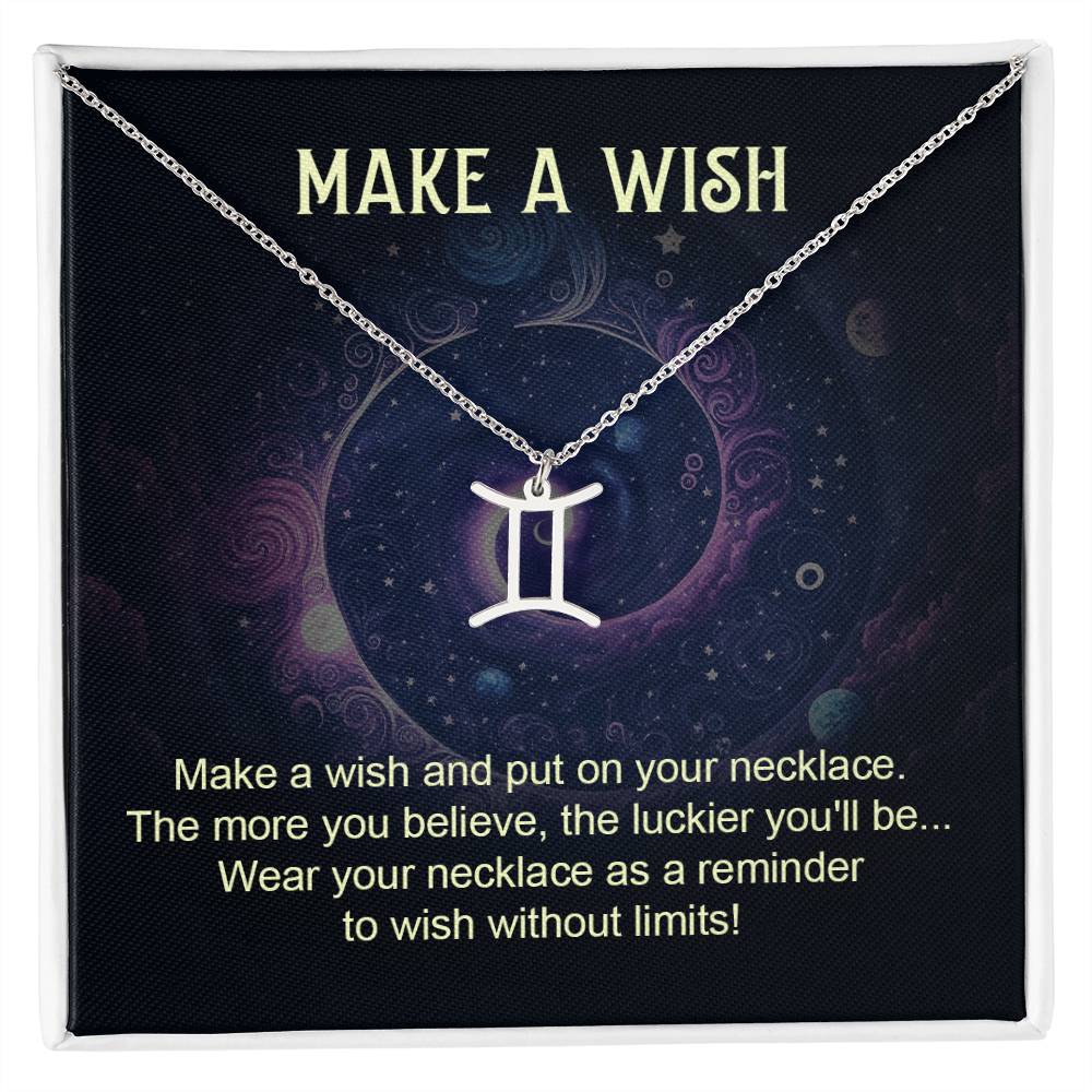 Make A Wish | Make a wish and put on your necklace - Zodiac Name Necklace