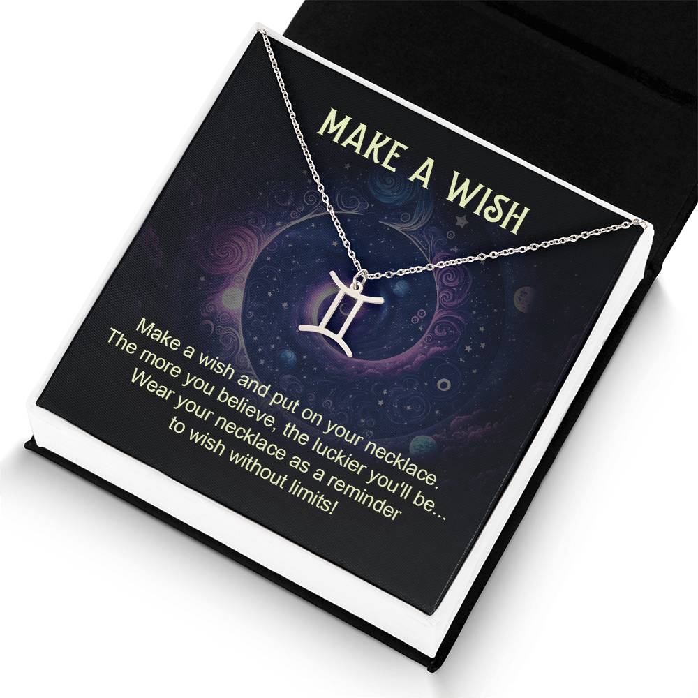 Make A Wish | Make a wish and put on your necklace - Zodiac Name Necklace