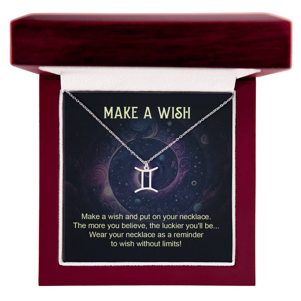 Make A Wish | Make a wish and put on your necklace - Zodiac Name Necklace