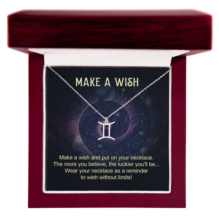 Make A Wish | Make a wish and put on your necklace - Zodiac Name Necklace