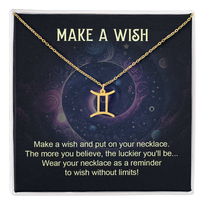 Make A Wish | Make a wish and put on your necklace - Zodiac Name Necklace