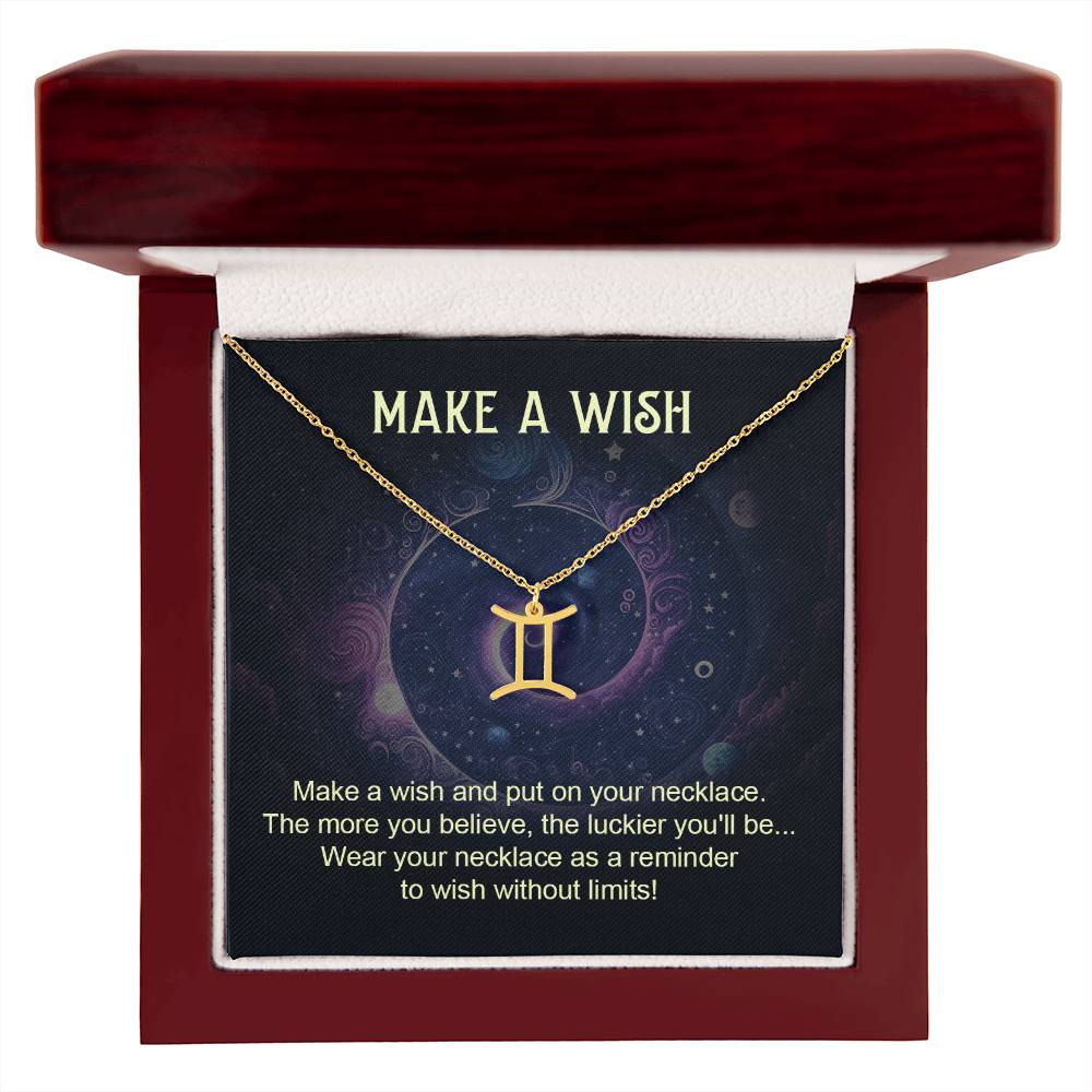 Make A Wish | Make a wish and put on your necklace - Zodiac Name Necklace