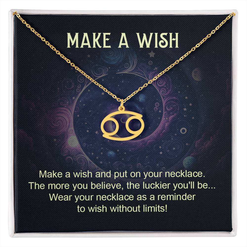 Make A Wish | Make a wish and put on your necklace - Zodiac Name Necklace