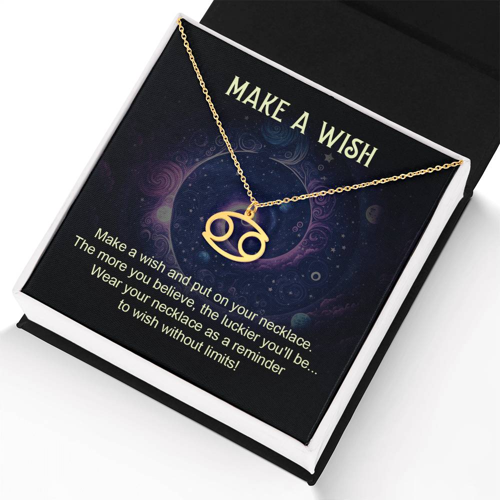 Make A Wish | Make a wish and put on your necklace - Zodiac Name Necklace