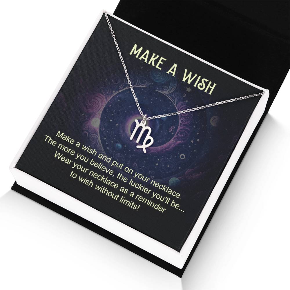 Make A Wish | Make a wish and put on your necklace - Zodiac Name Necklace