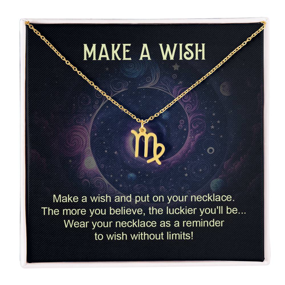 Make A Wish | Make a wish and put on your necklace - Zodiac Name Necklace