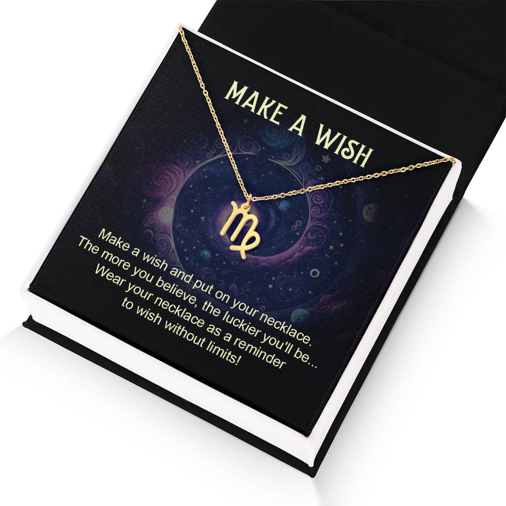 Make A Wish | Make a wish and put on your necklace - Zodiac Name Necklace