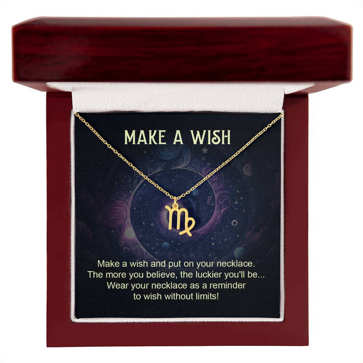 Make A Wish | Make a wish and put on your necklace - Zodiac Name Necklace