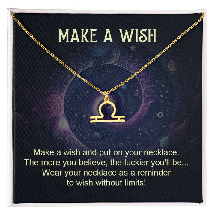 Make A Wish | Make a wish and put on your necklace - Zodiac Name Necklace