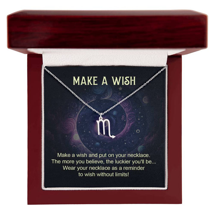 Make A Wish | Make a wish and put on your necklace - Zodiac Name Necklace