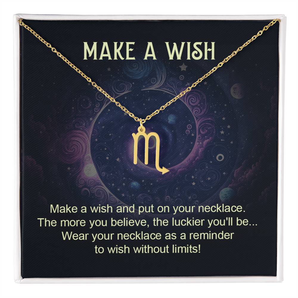 Make A Wish | Make a wish and put on your necklace - Zodiac Name Necklace