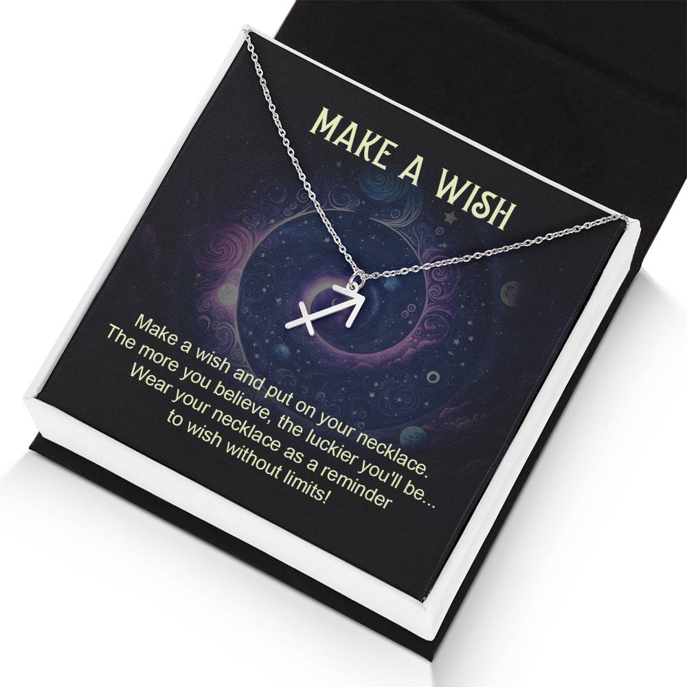 Make A Wish | Make a wish and put on your necklace - Zodiac Name Necklace