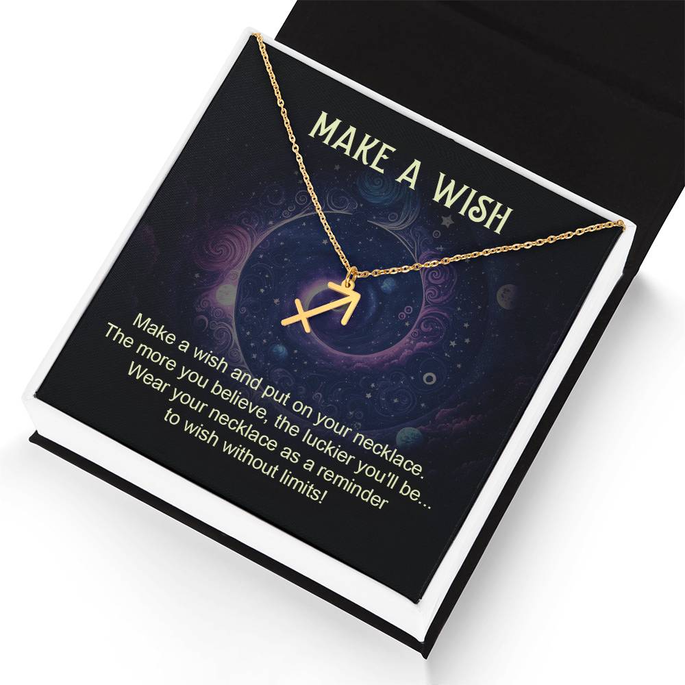 Make A Wish | Make a wish and put on your necklace - Zodiac Name Necklace