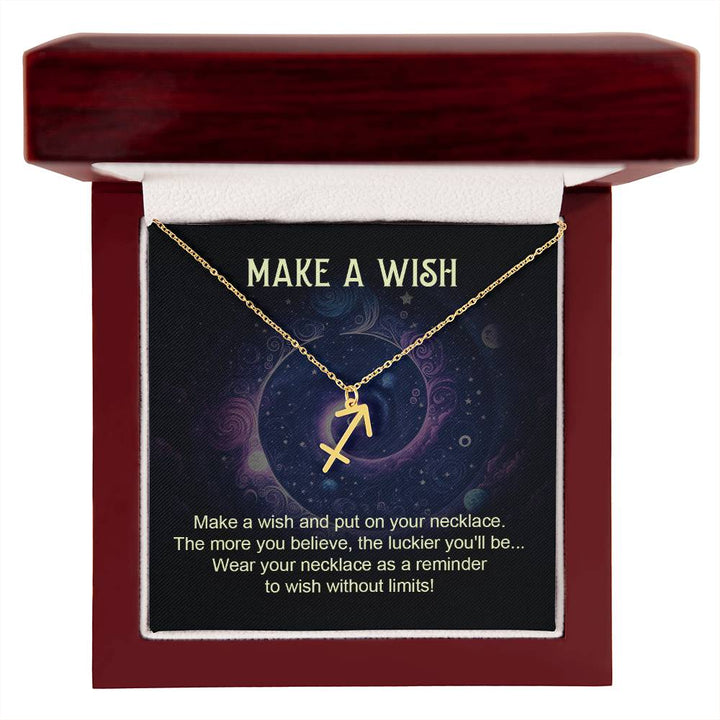 Make A Wish | Make a wish and put on your necklace - Zodiac Name Necklace