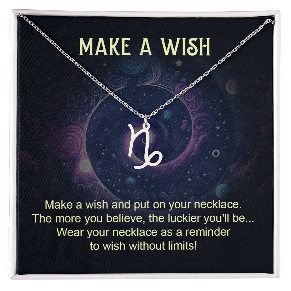 Make A Wish | Make a wish and put on your necklace - Zodiac Name Necklace