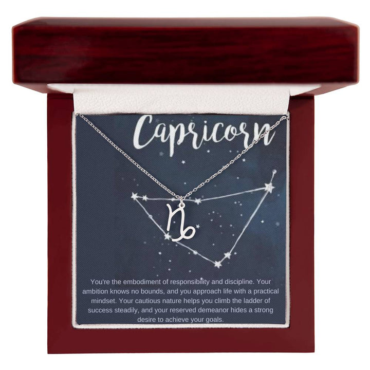 Capricorn | You're the embodiment of responsibility and discipline - Zodiac Name Necklace