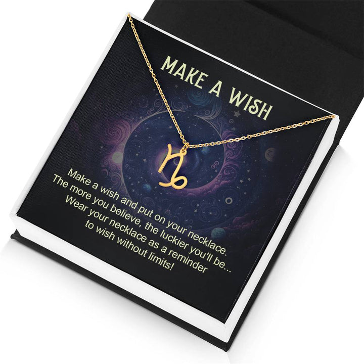 Make A Wish | Make a wish and put on your necklace - Zodiac Name Necklace