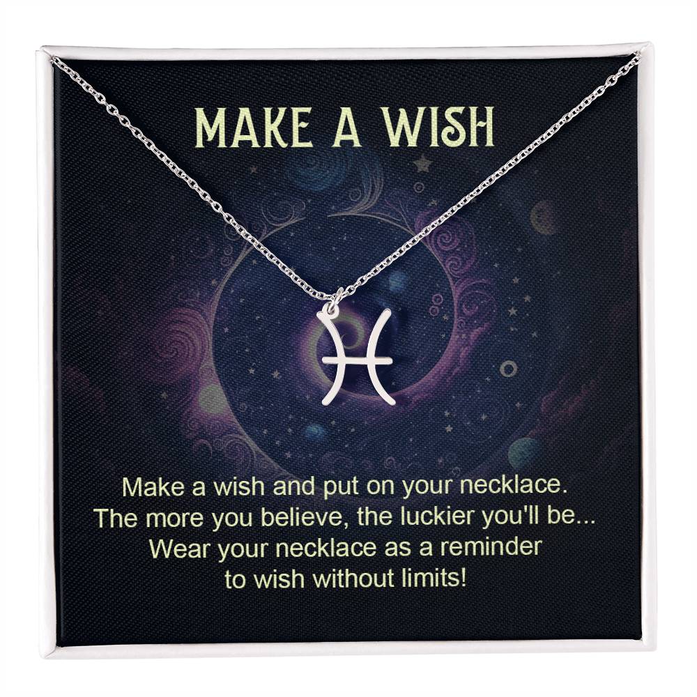 Make A Wish | Make a wish and put on your necklace - Zodiac Name Necklace