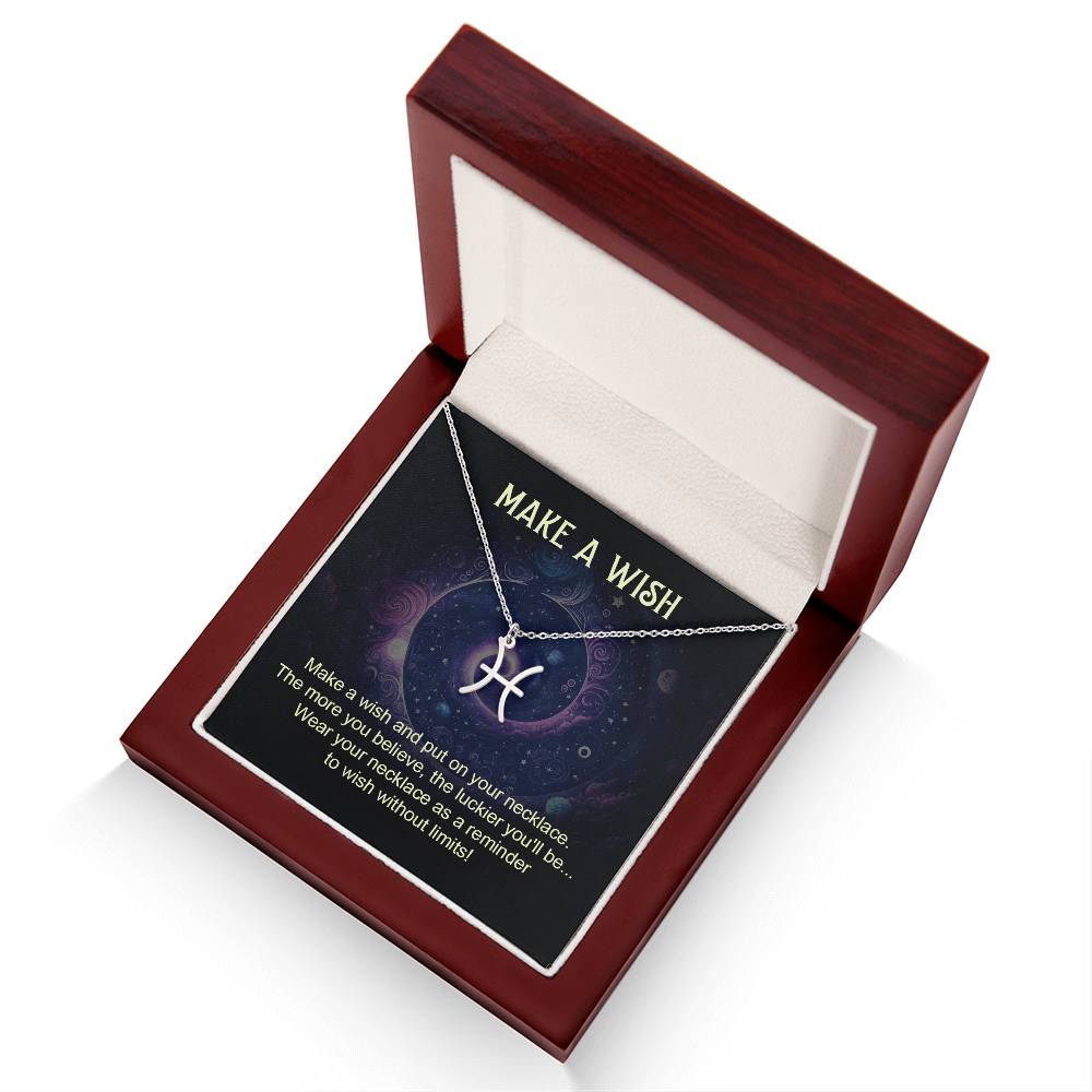 Make A Wish | Make a wish and put on your necklace - Zodiac Name Necklace