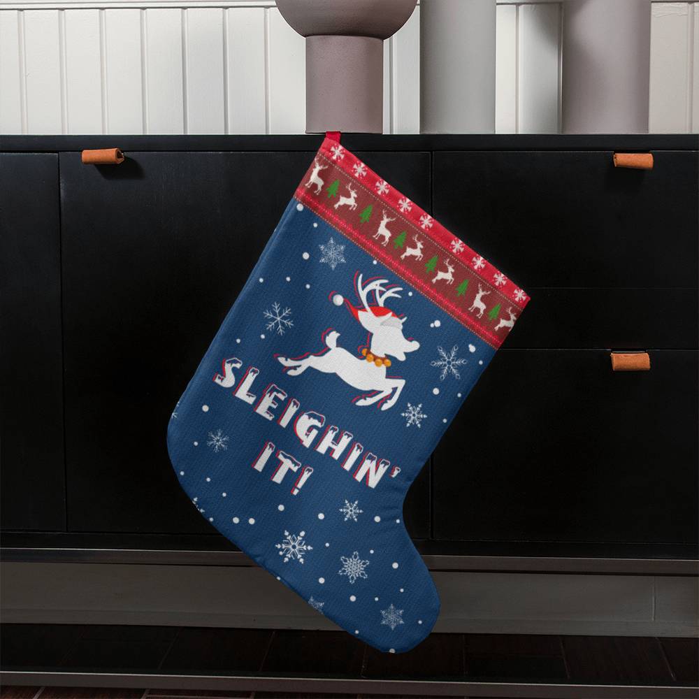 Sleighin' It! - Giant Holiday Stocking