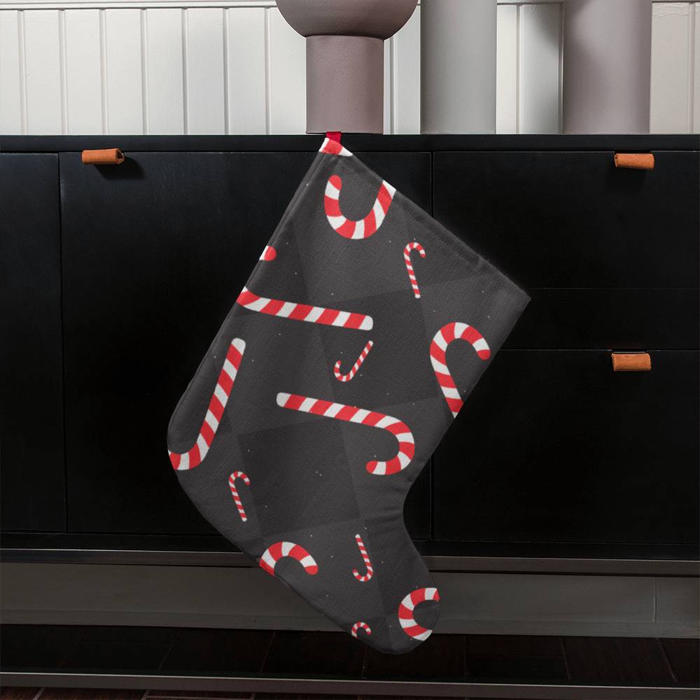 Candy Canes - Giant Holiday Stocking