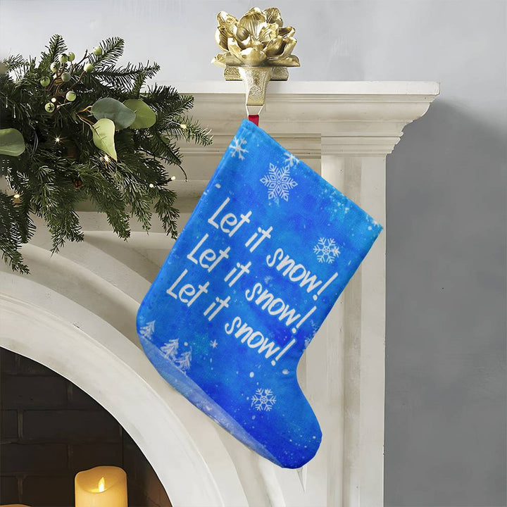 Let it snow, let it snow, let it snow - Giant Holiday Stocking