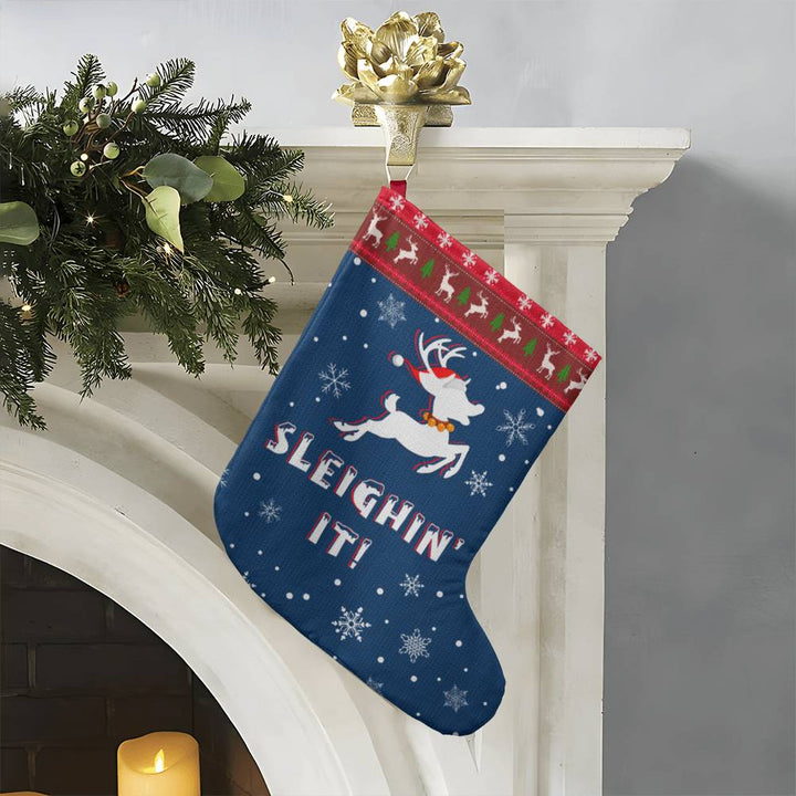 Sleighin' It! - Giant Holiday Stocking