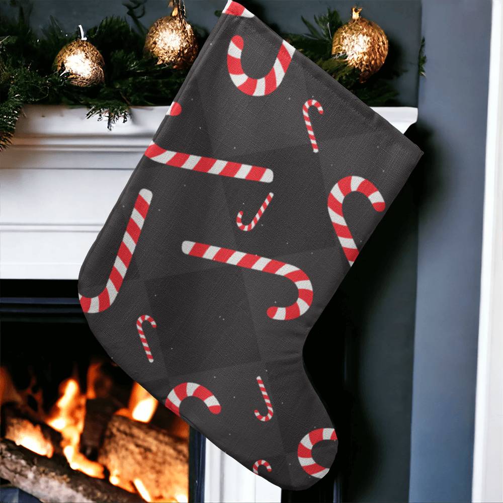 Candy Canes - Giant Holiday Stocking