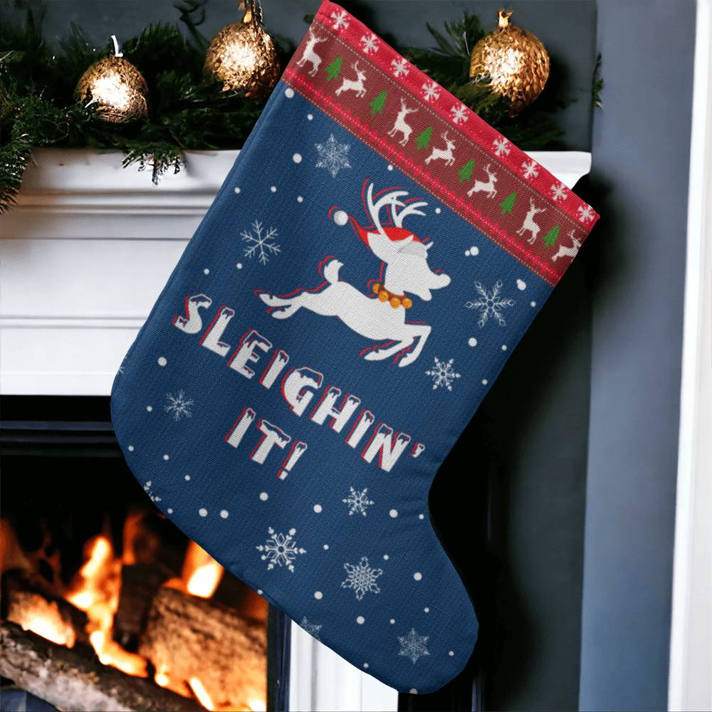 Sleighin' It! - Giant Holiday Stocking