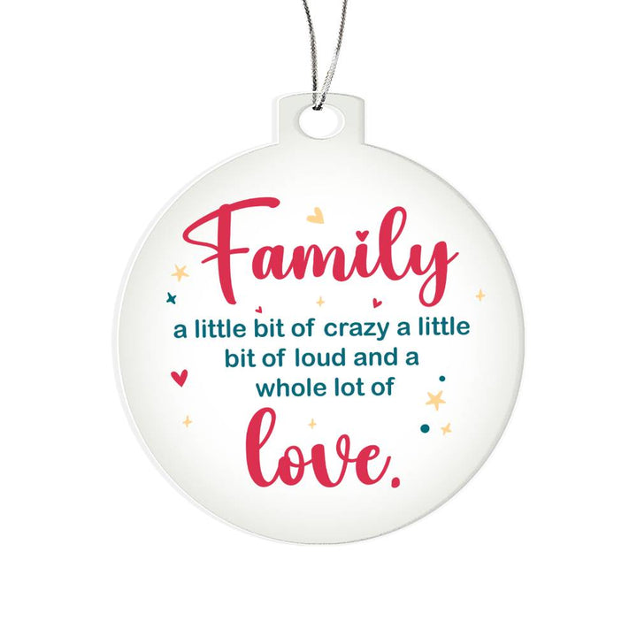 Family | A whole lot of Love - Personalized Acrylic Ornament