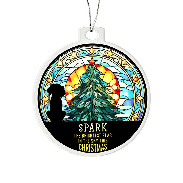 Spark the Brightness Star in the sky this Christmas - Personalized Acrylic Ornament