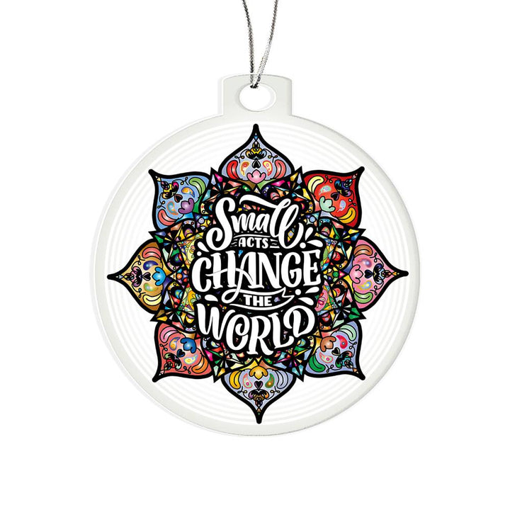 Christmas | Small Acts change the World - Personalized Acrylic Ornament