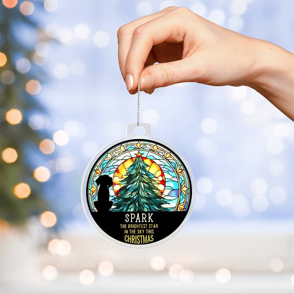 Spark the Brightness Star in the sky this Christmas - Personalized Acrylic Ornament