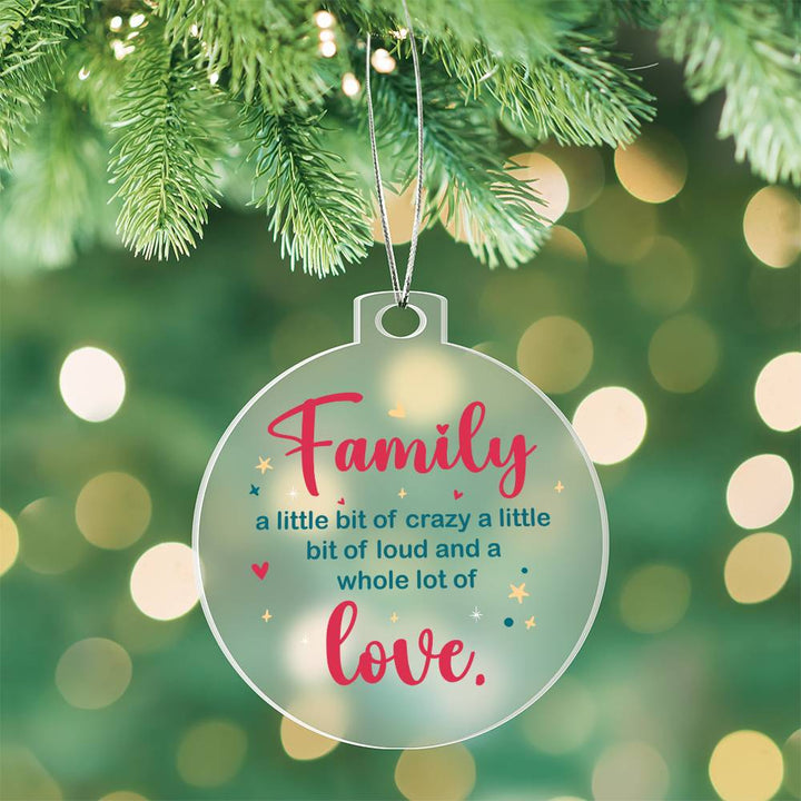 Family | A whole lot of Love - Personalized Acrylic Ornament