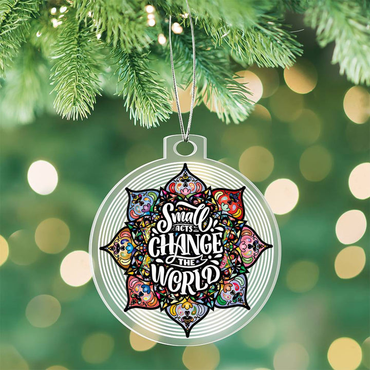 Christmas | Small Acts change the World - Personalized Acrylic Ornament