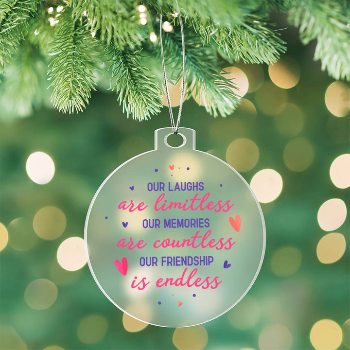 Our Laughs are Limitless - Personalized Acrylic Ornament